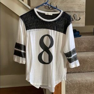Abercrombie & Fitch Sz M baseball tee